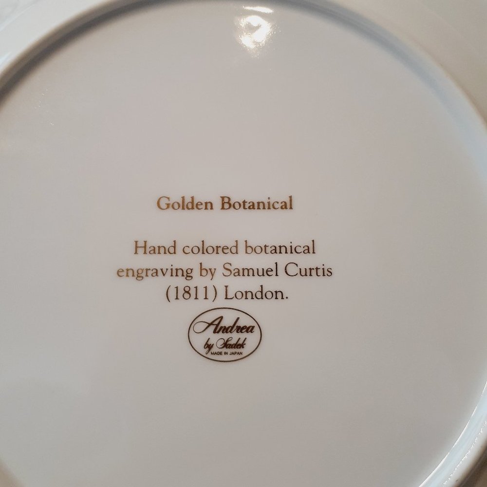 Andrea by Sadek, Golden Botanical by Samuel Curtis  1811 London Plate 10 1/2" - Picture 9 of 9